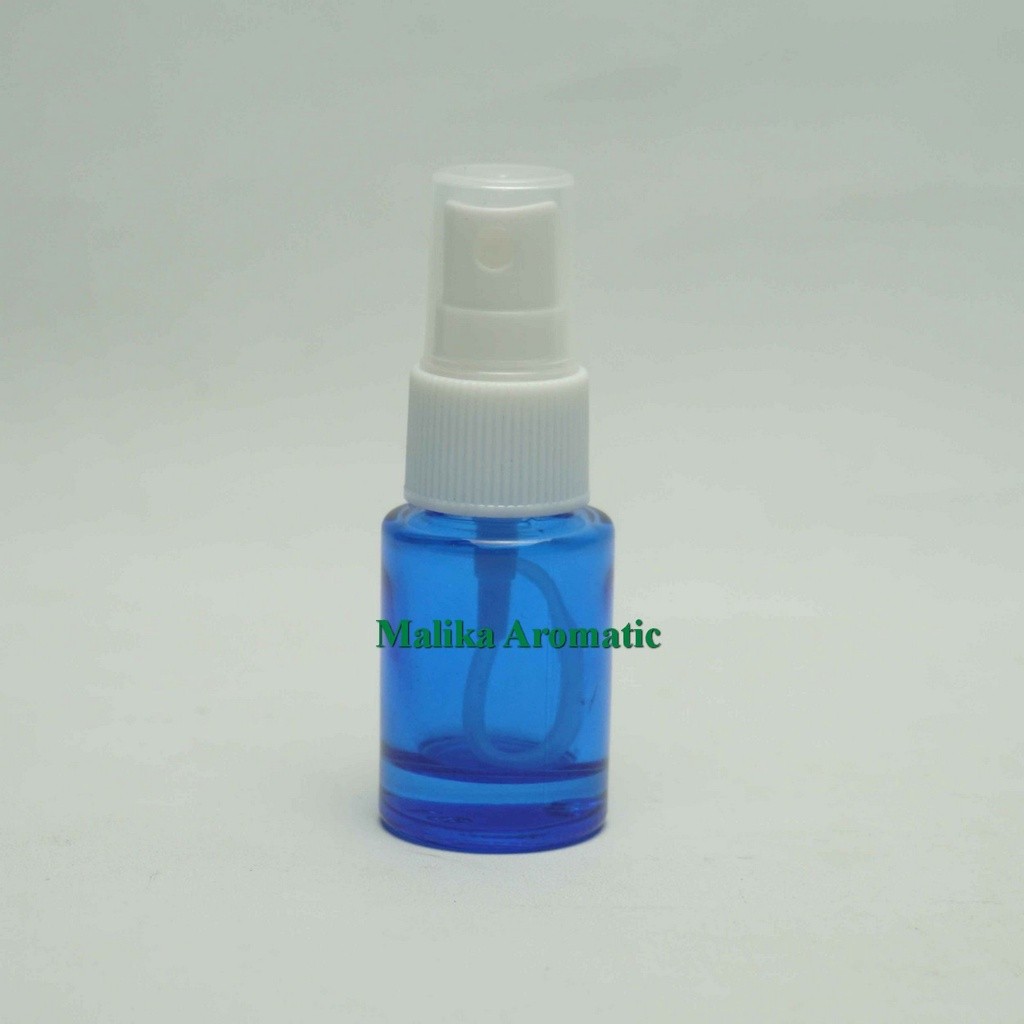 Serum 15 ml Kaca RF Biru Original Tutup Spray / Botol Kaca Spray / Botol Parfum / Serum Kaca Spray /