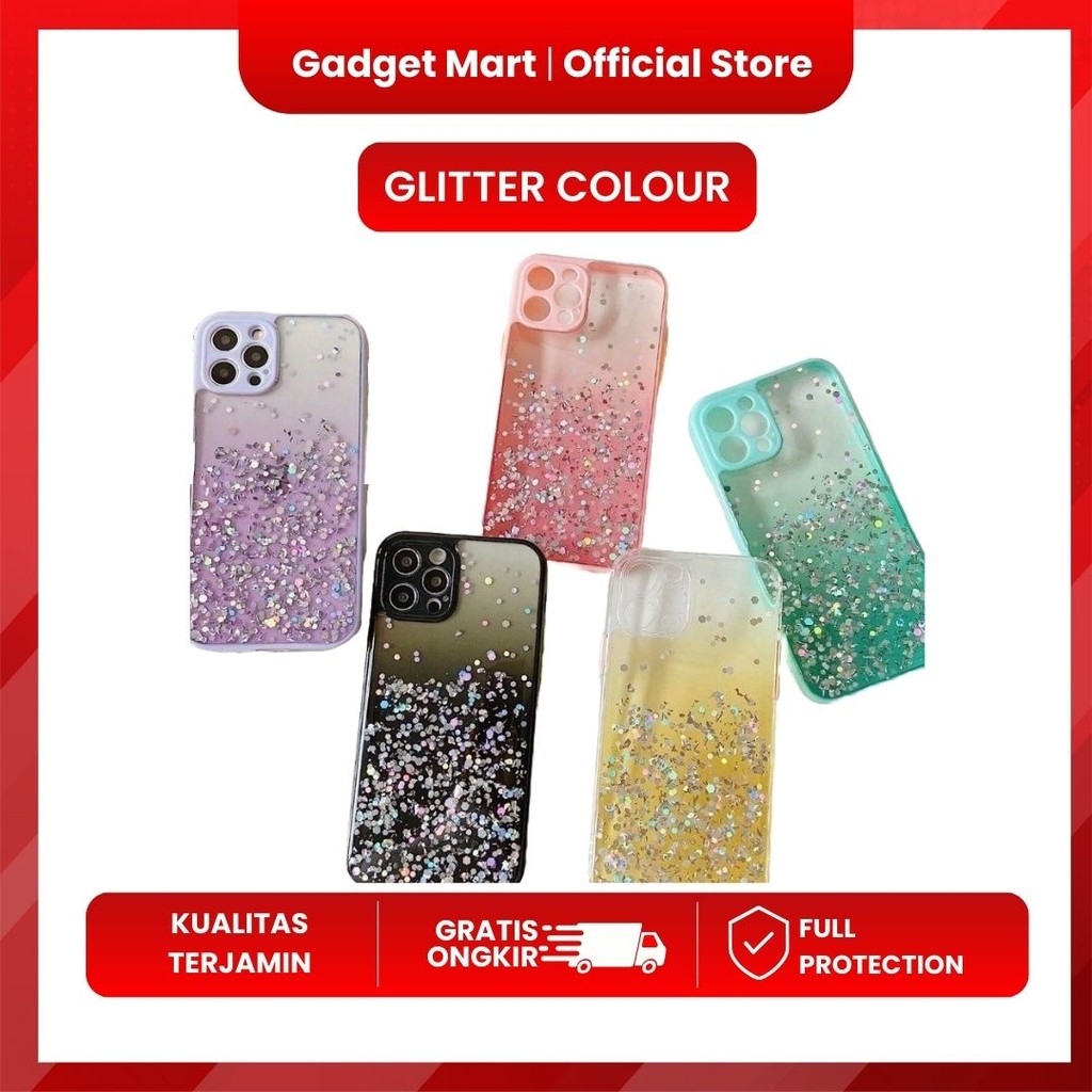 CASING SAMSUNG MOTIF GLITTER COLOUR