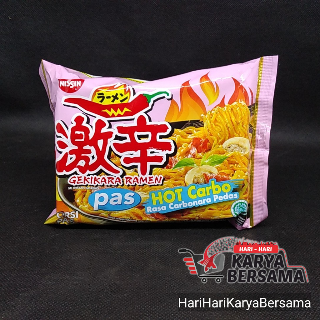 

NISSIN GEKIKARA RAMEN PAS HOT CARBONARA MIE INSTAN 81GR