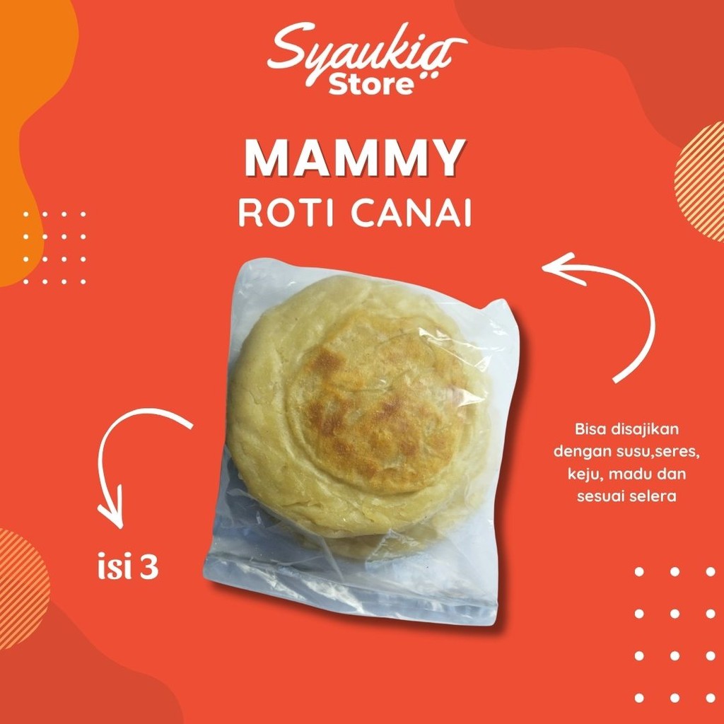 

Roti Canai Maryam Frozen Roti Cane Isi 3 Pcs