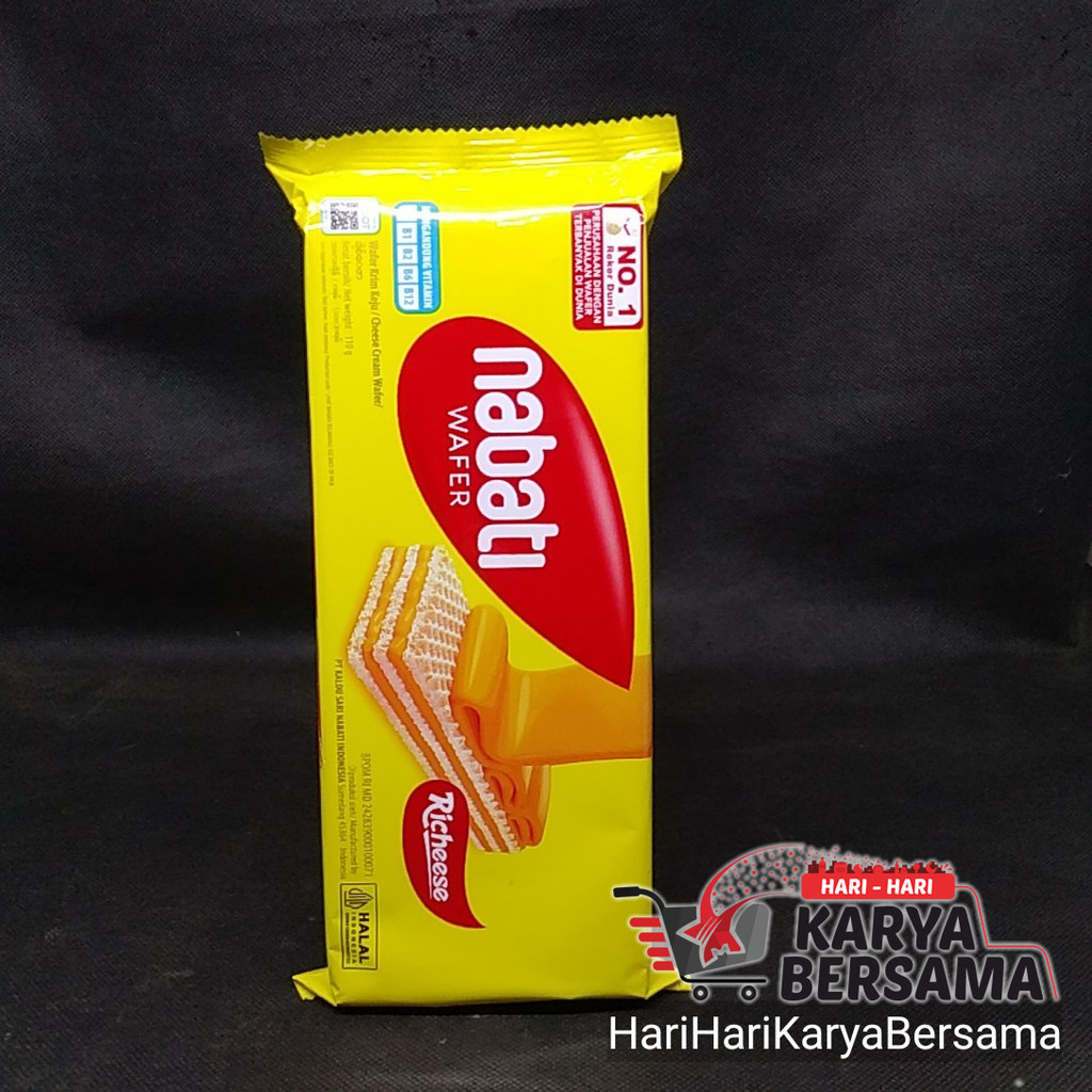 

MAKANAN RINGAN RICHEESE NABATI CHEESE KEJU CREAM WAFER 110GR