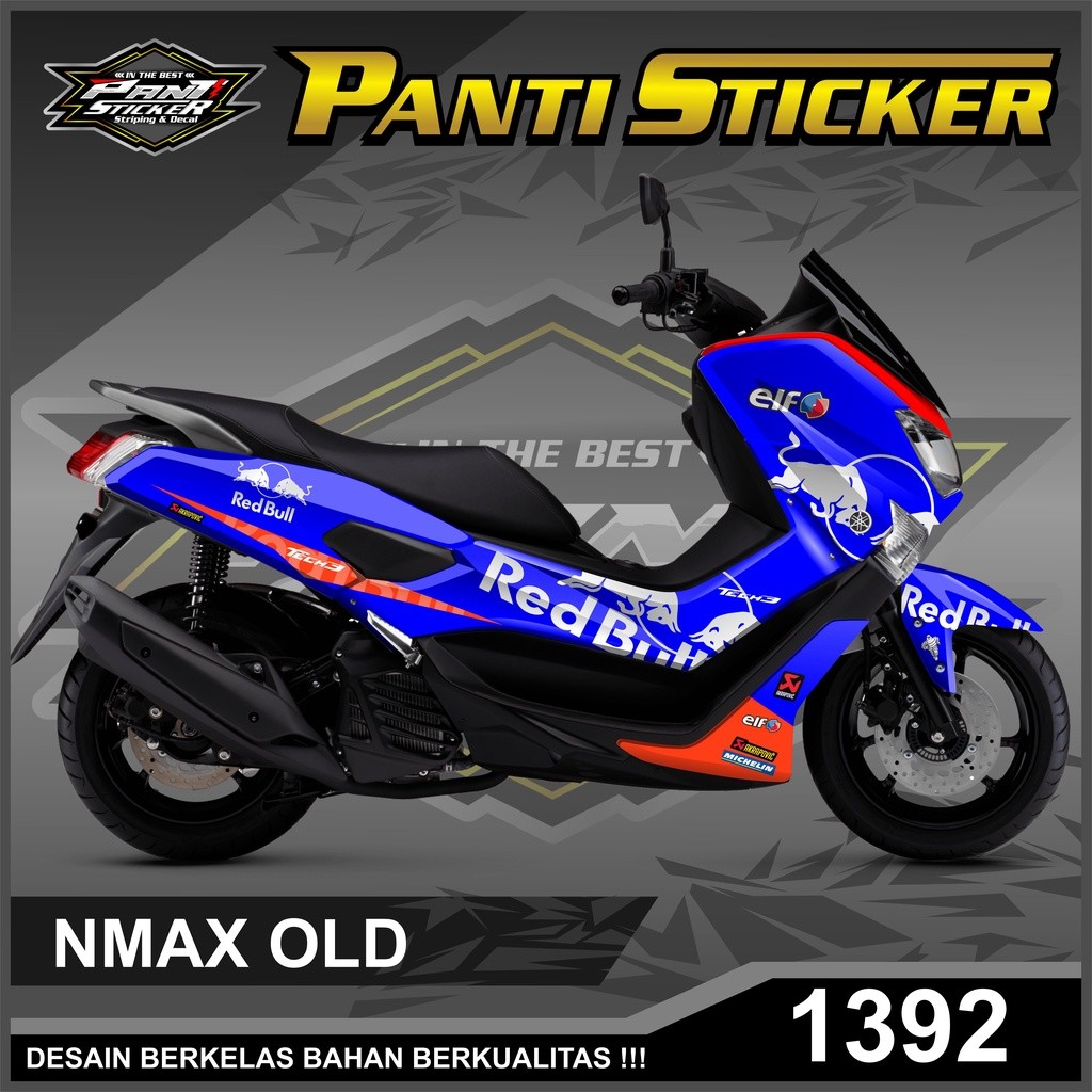 Decal Nmax Old Lama Ful Body - Dekal Sticker Nmax Old Desain Redd Bull