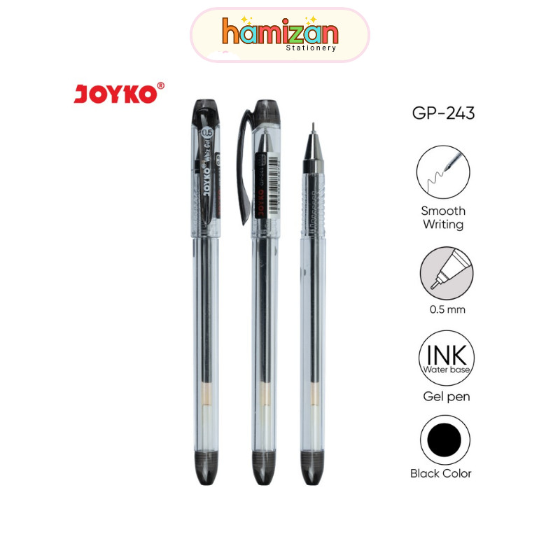

( 1 pcs ) Gel pen / pulpen gel / pena gel Whiz Gel GP-243 Joyko harga 1 pcs / Gel Pen / Pulpen / Pena Joyko GP-243 / Whiz Gel / 0.5 mm
