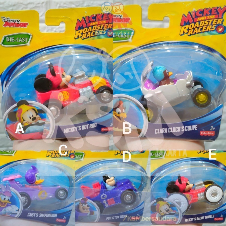 Diecast Disney Club Junior Roadster Racer Mickey Hotrod KSMbersaudara