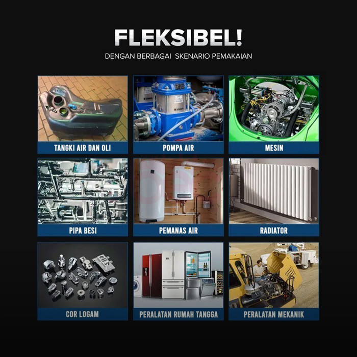 [BEC] Lem AB Besi Super Kuat Tahan Panas | Industrial Metal Repair Glue | Lem AB Besi Super Kuat Tah