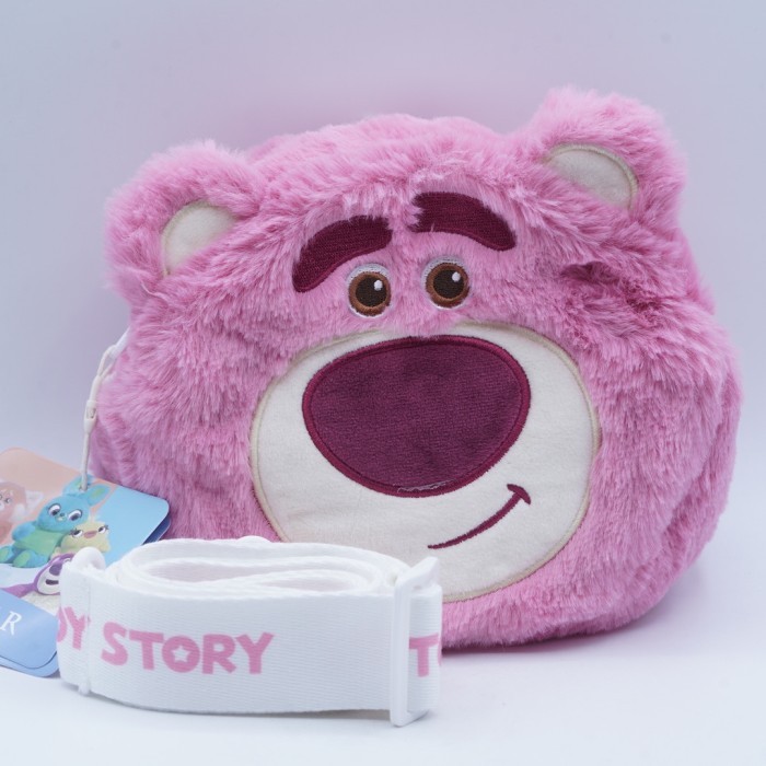 Toy Story Alien Lotso Sling Bag Tas Slempang Bolak Balik Charm Original Merchandise Gift Pouch