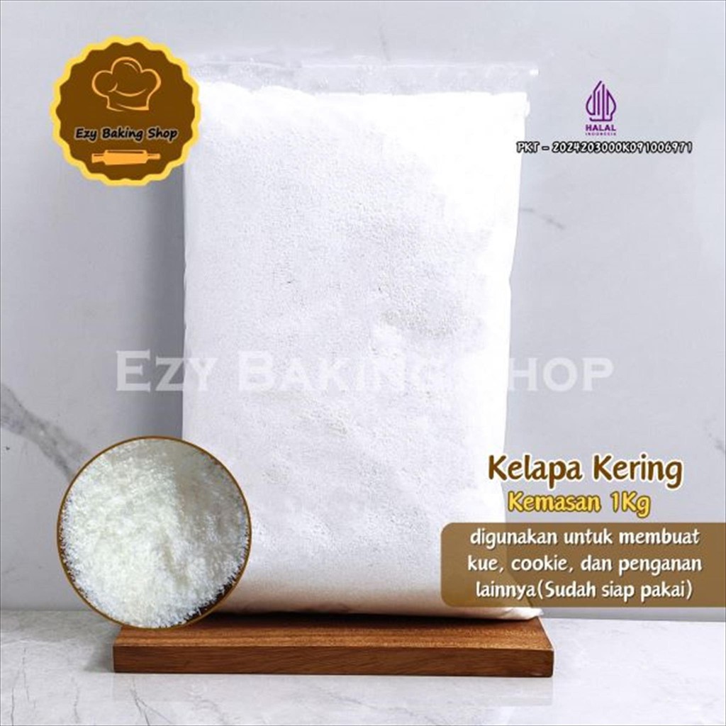 

Kelapa Kering 1kg [REPACK] / Tepung Kelapa Kering / Desiccated Coconut