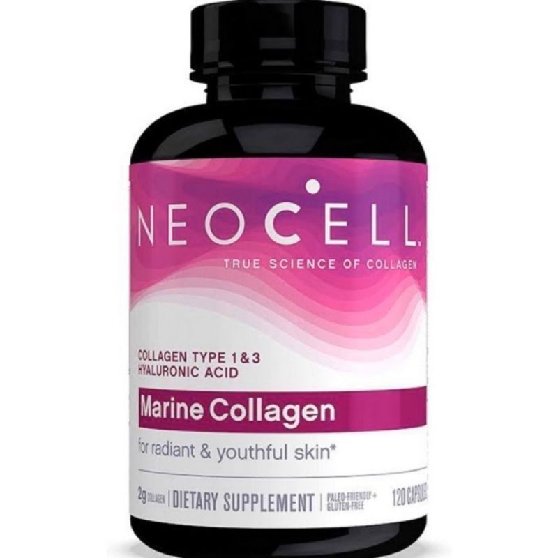 NeoCell Fish Collagen / Marine Collagen 2,000mg + Hyaluronic Acid (120 Caps)