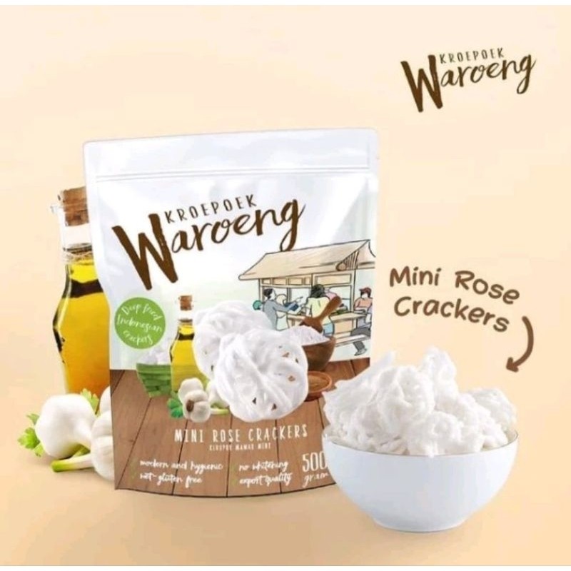 

KROEPOEK WAROENG MINI ROSE NON MSG 500GR - KERUPUK BAWANG