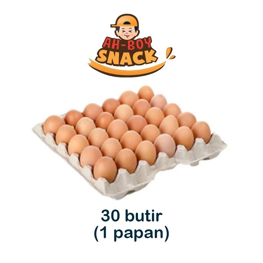 

TELUR AYAM NEGERI 30 BUTIR ATAU 1 PAPAN - AHBOY SNACK