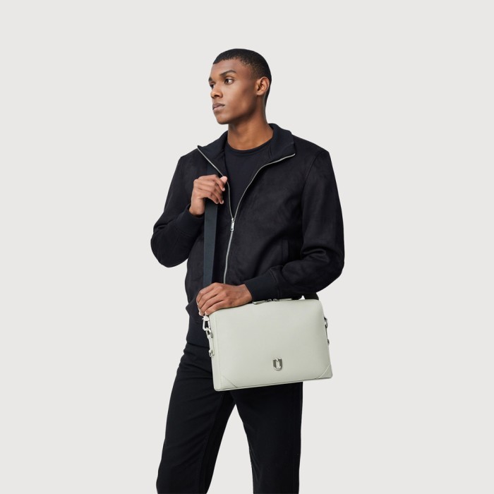 BRAUN BUFFEL TAS PRIA SLATE MEDIUM MESSENGER