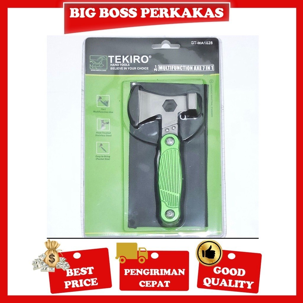 Palu Kapak Lipat Tekiro Multifungsi 7 In 1 / Palu multifungsi