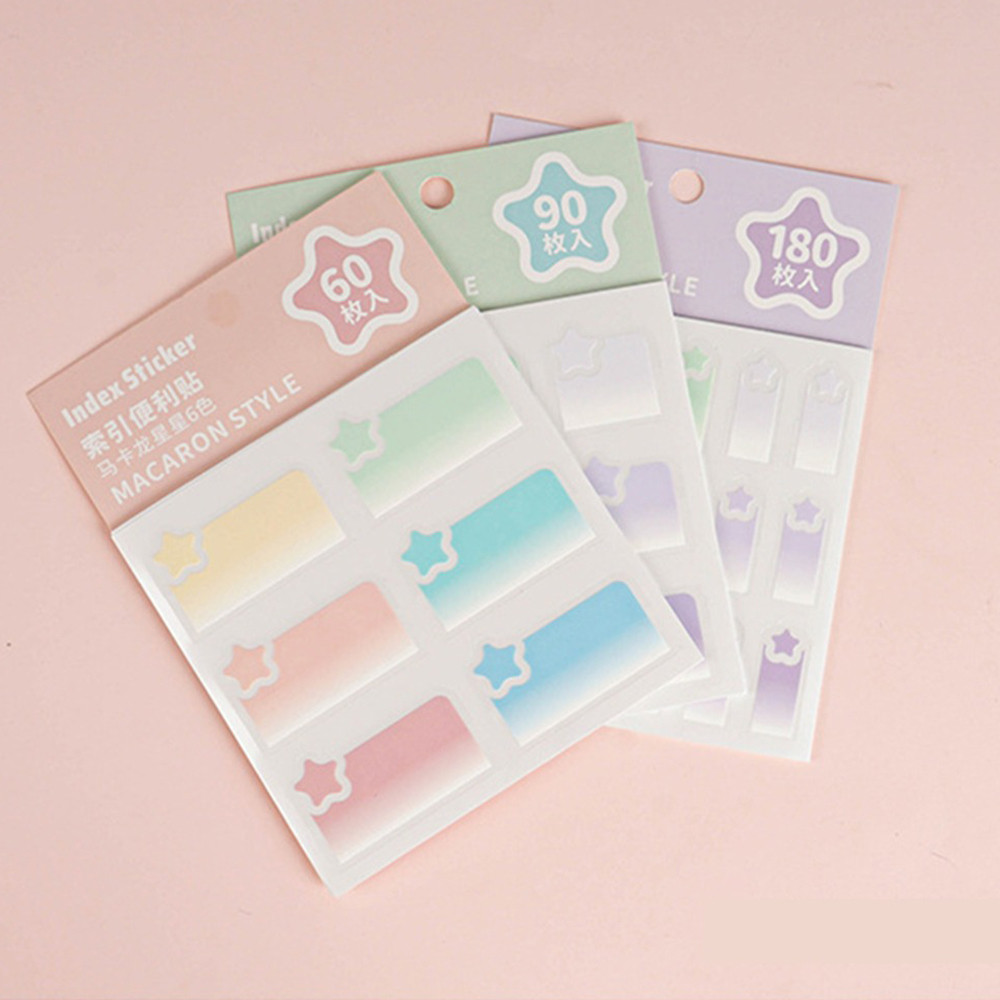 

90PCS Index Tabs Multicolor Classification Stickers Stationery Index Label Memo Notebook Stickers Notes It