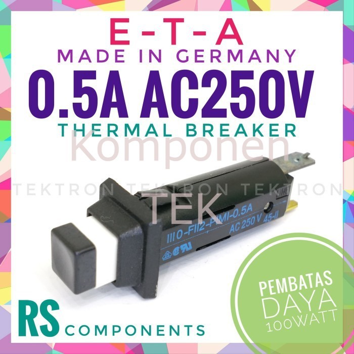 E-T-A 0.5A 250VAC Thermal Breaker circuit breaker mcb pembatas daya