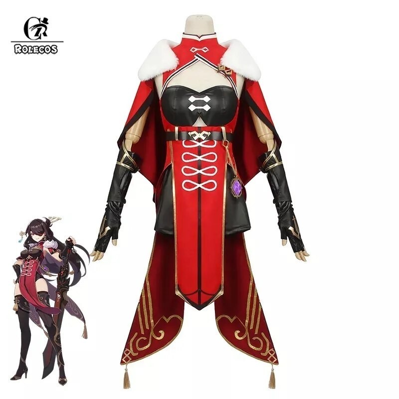 ROLECOS Genshin Impact Beidou Cosplay Costume Beidou Cosplay Costume Women Christmas Costume Hallowe