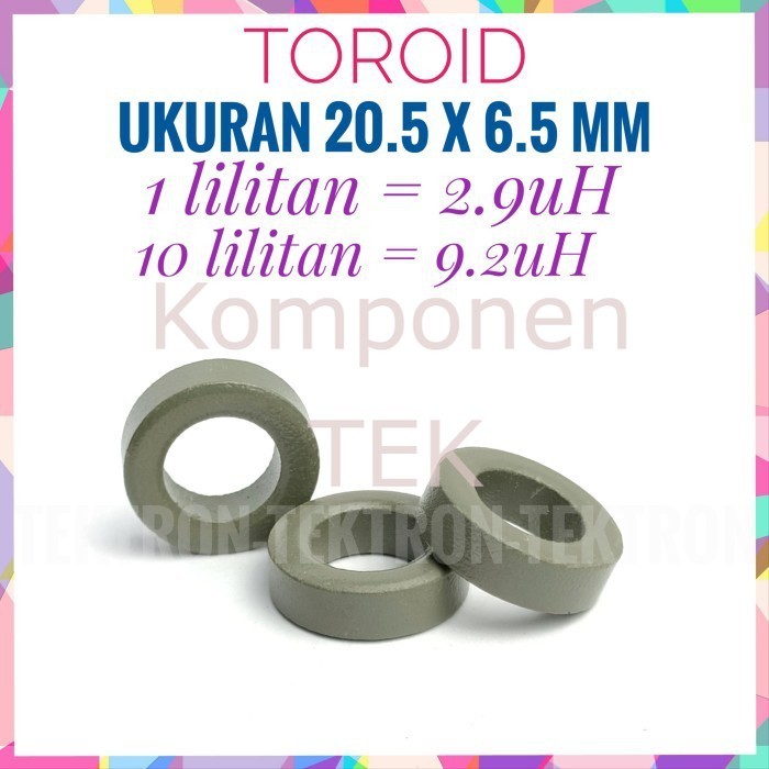 Toroid Ferit 20.5x6.5mm Ferrite Core Ring 2cm 20.5mm