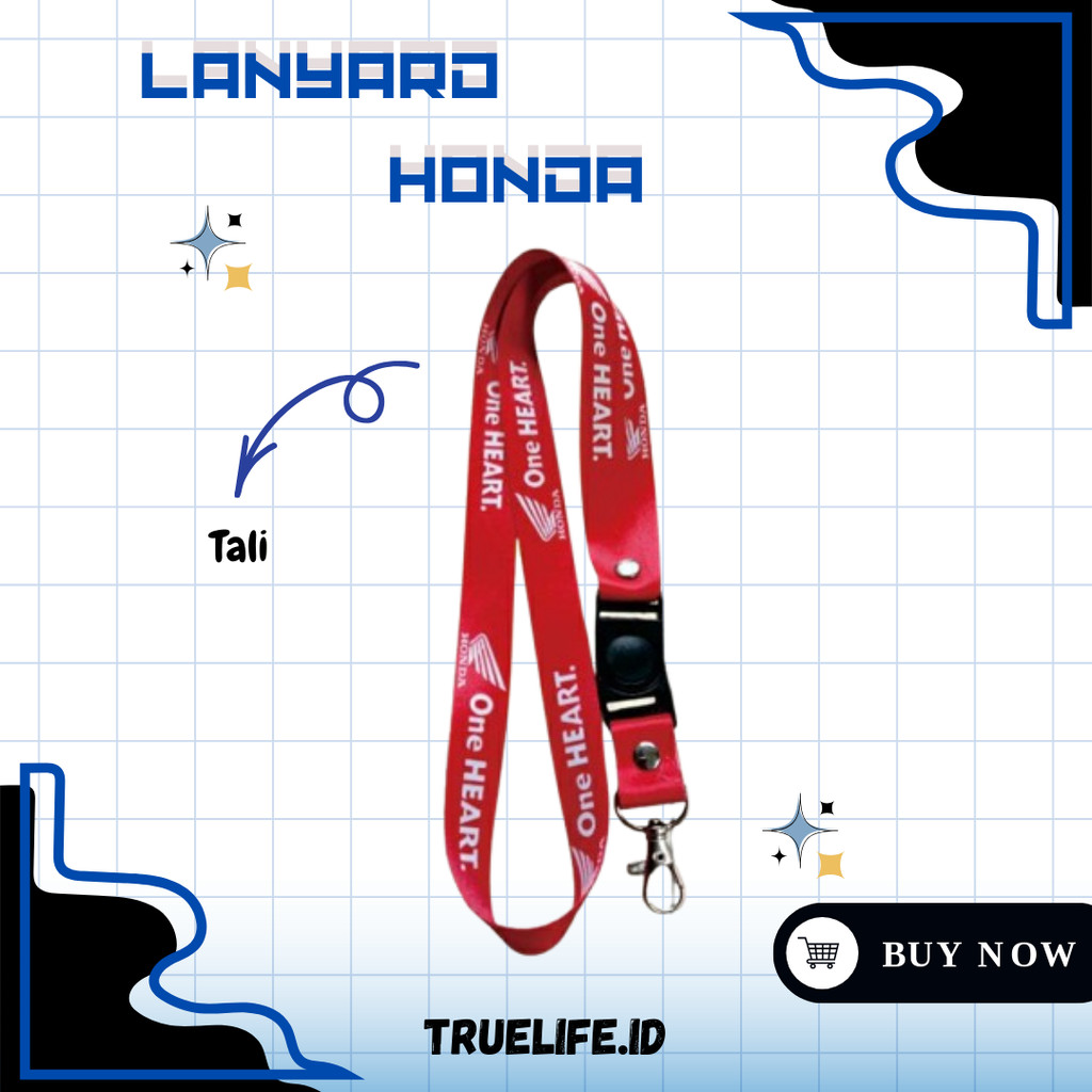 

Tali ID Card/Lanyard HONDA One Heart [READY STOCK]