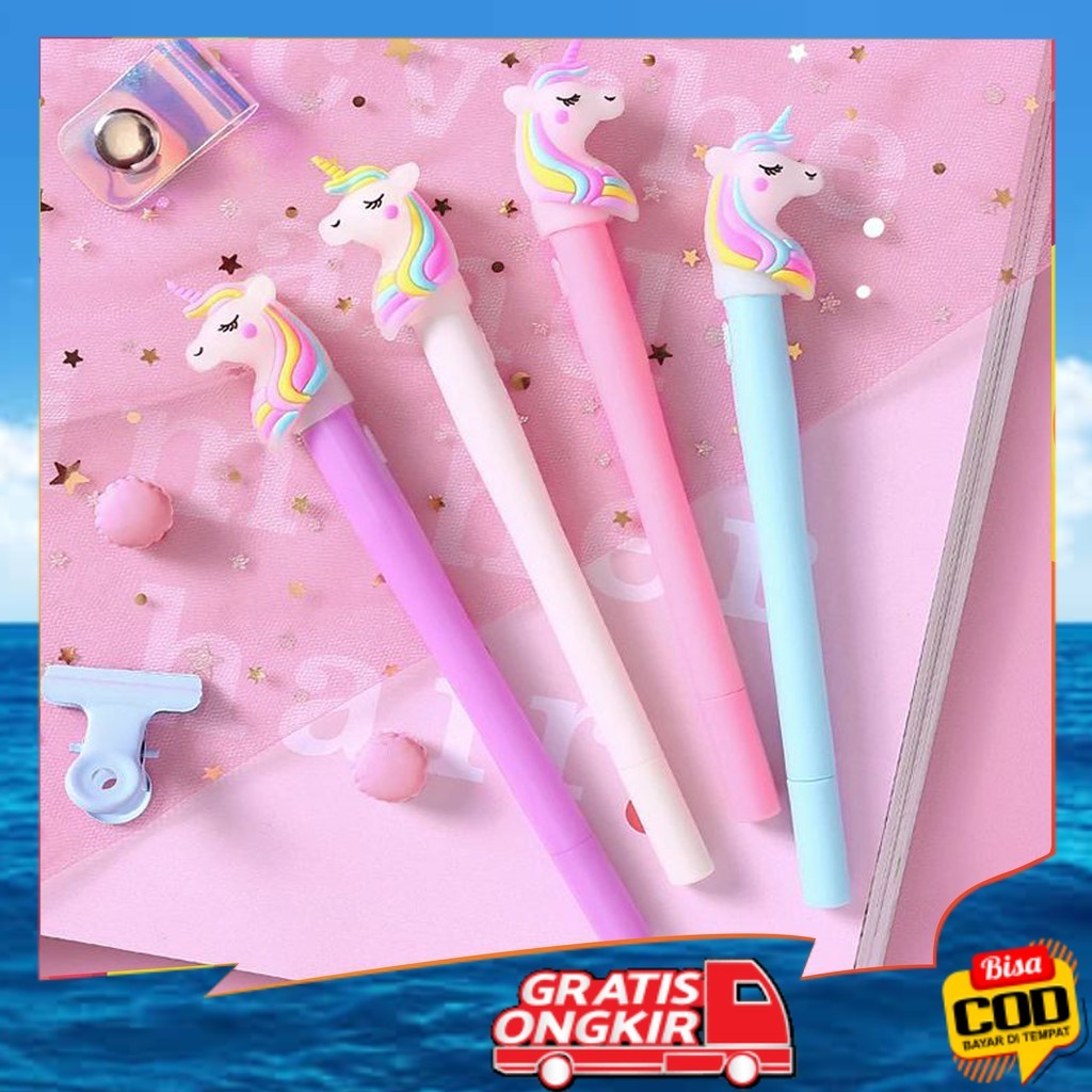 

Pena Lucu Karakter Pony Unicorn LED / Alat Tulis LED Perlengkapan Sekolah Produk Import U09