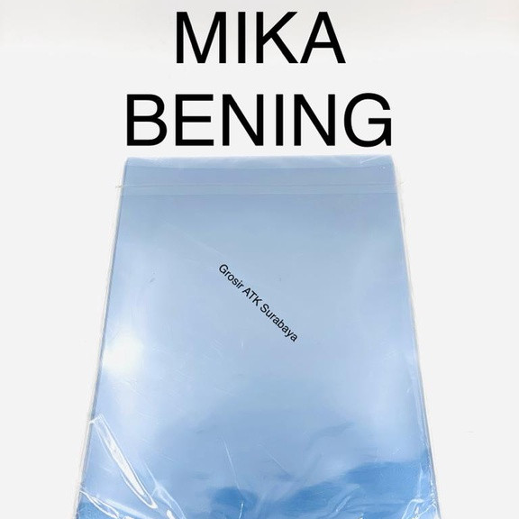 

( StaLand ) PLASTIK MIKA FILM MEGATOP BENING / Jilid Sampul Cover Makalah Folio TRANSPARAN BENING