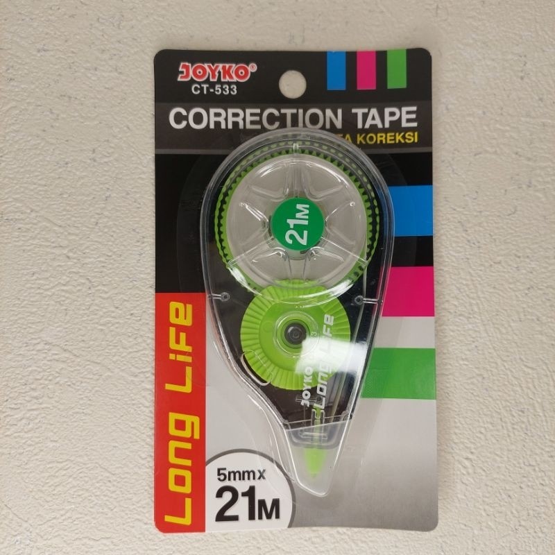 

TIPEX KERTAS 21 METER JOYKO CT-533/satuan