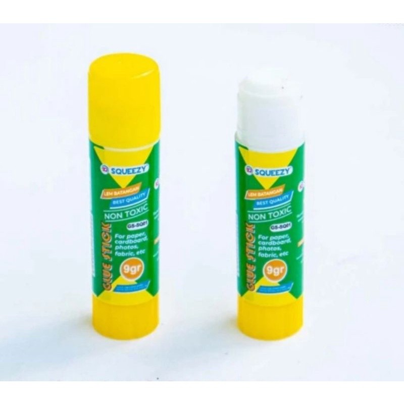 

Glue stick merk Squeezy / Esco 9 gr LEM KERTAS / LEM PUTAR / LEM STIK