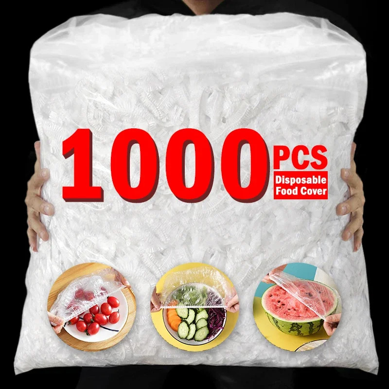 Disposable Food Cover Food Grade Fruit Fresh-keeping Plastic Bag Storage Bag Elastic Food Bowl Prote