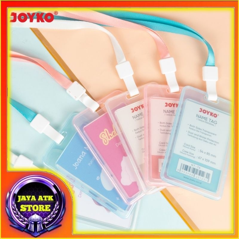 

Name Tag JOYKO NT 75-77 Tanda Pengenal Plastik Transparant Id Card