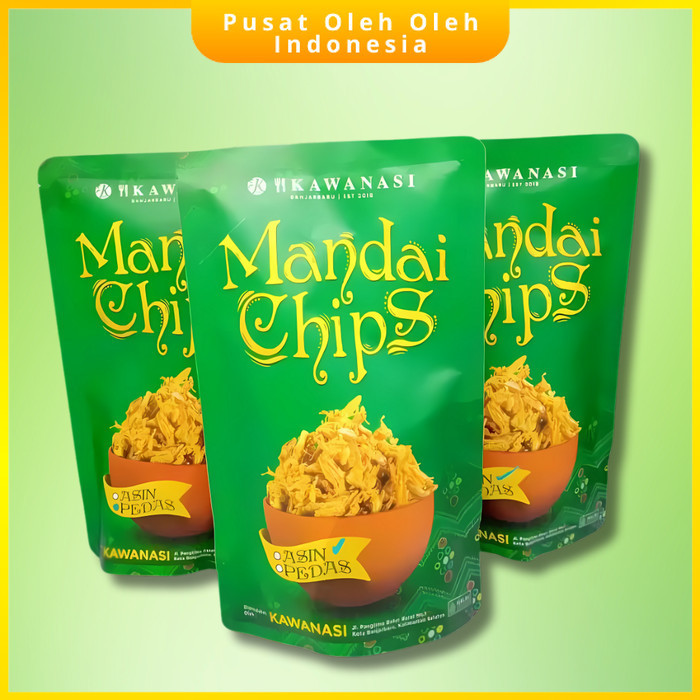 

Mandai Chips Crispy Kulit Campedak Oleh Oleh Khas Kalimantan Selatan Banjarbaru PO-IN