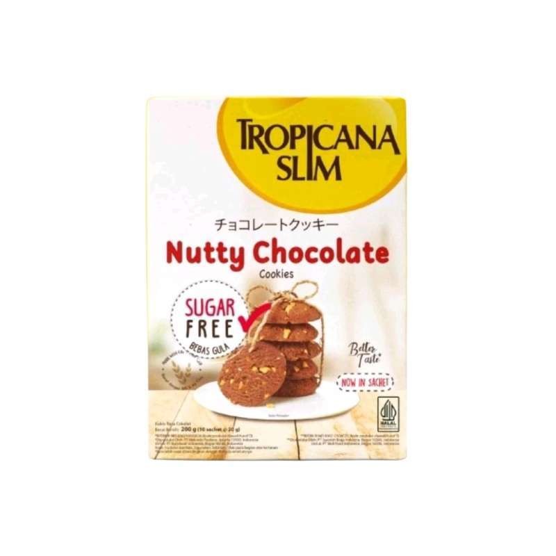 

Tropicana Slim Nutty Chocolate Cookies Snack Bebas Gula 5 Sachets