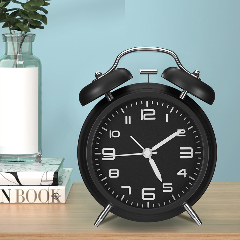 Smart Alarm Clock Metal Ringing Alarm Clock Student Kids Alarm Clock Bedside Alarm Clock Home Bedroo