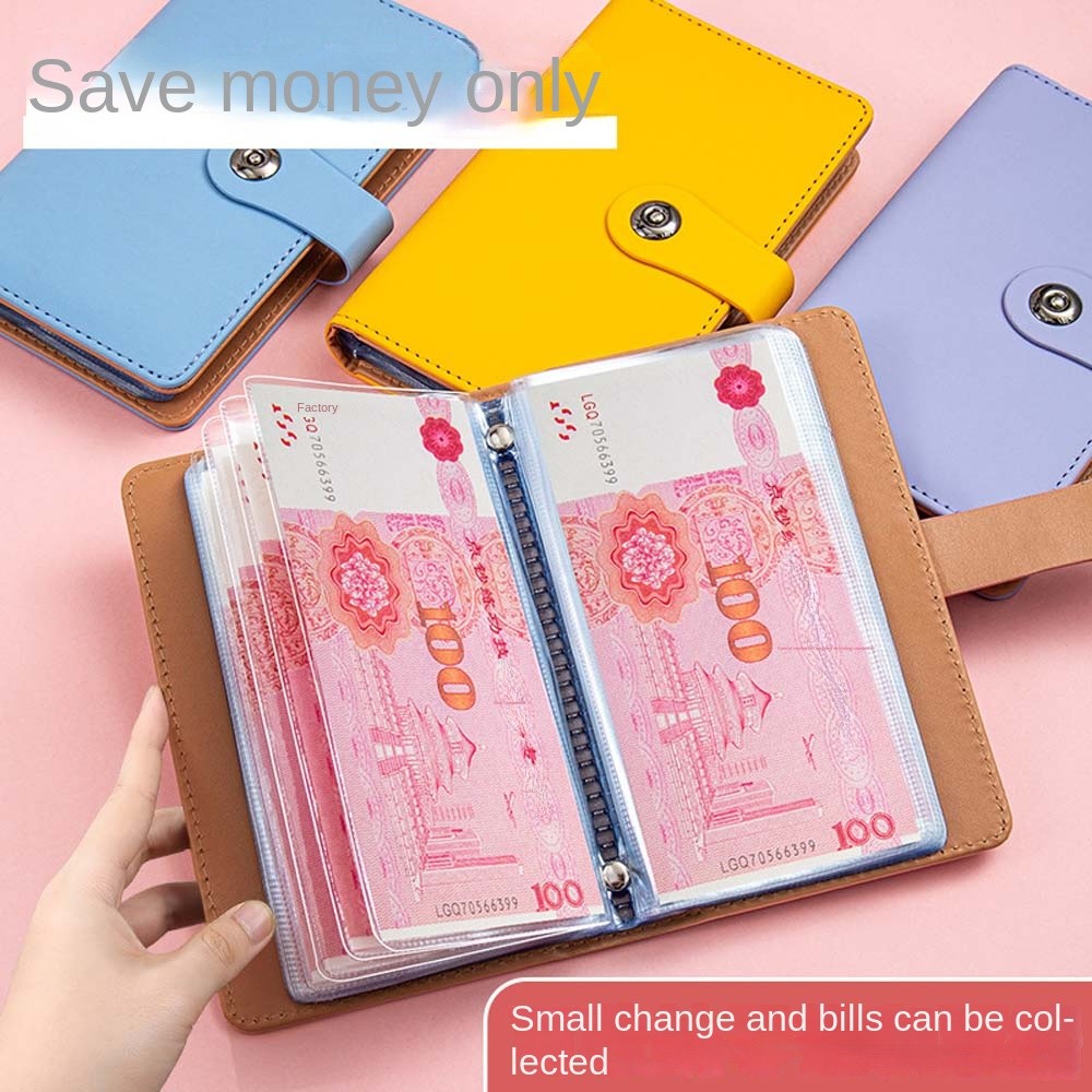 

Waterproof Money Saving Binder Cash Budget Storage Book Cash Envelopes Envelope Savings Challenge Diary Planner Tear Resistant