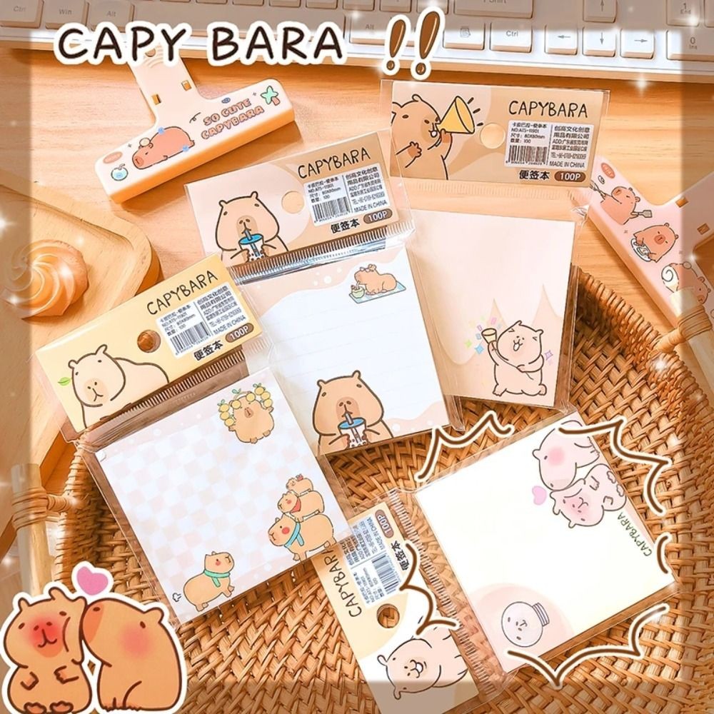 

Stationery Office Accessories Capybara Mini Portable Notebook Notepad For Daily Notes Stationery Gift