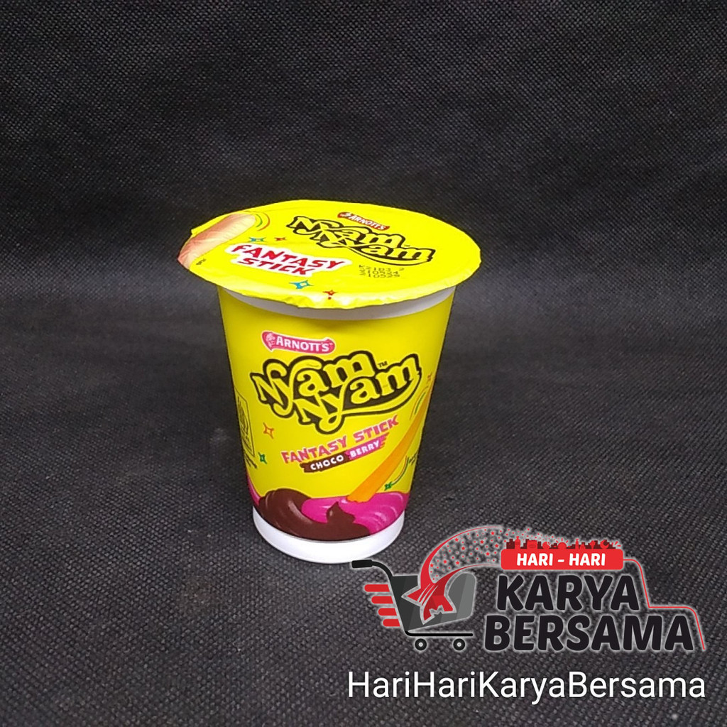 

MAKANAN RINGAN BISKUIT STICK ARNOTT'S NYAM NYAM FANTASY STICK CHOCO BERRY 25GR