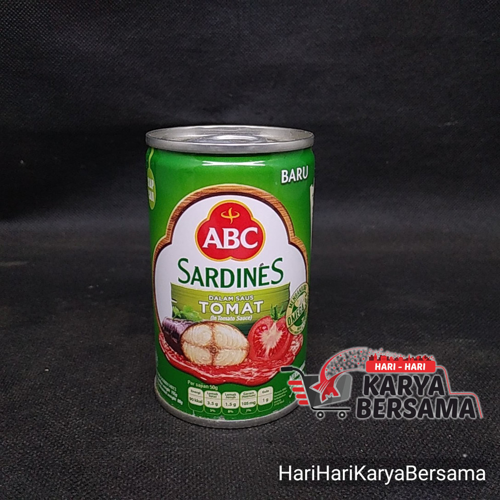 

MAKANAN KALENG ABC SARDINES TOMAT 155GR