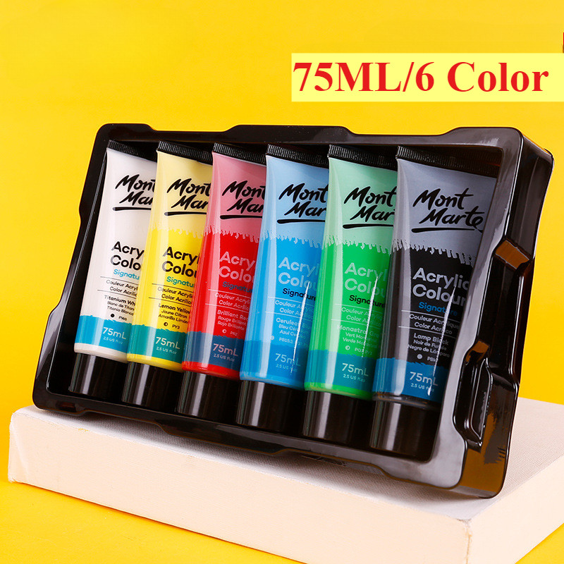 

Acrylic pigment 75ml student DIY hand-painted textile painting pigment for Art Craft and DIY Projects