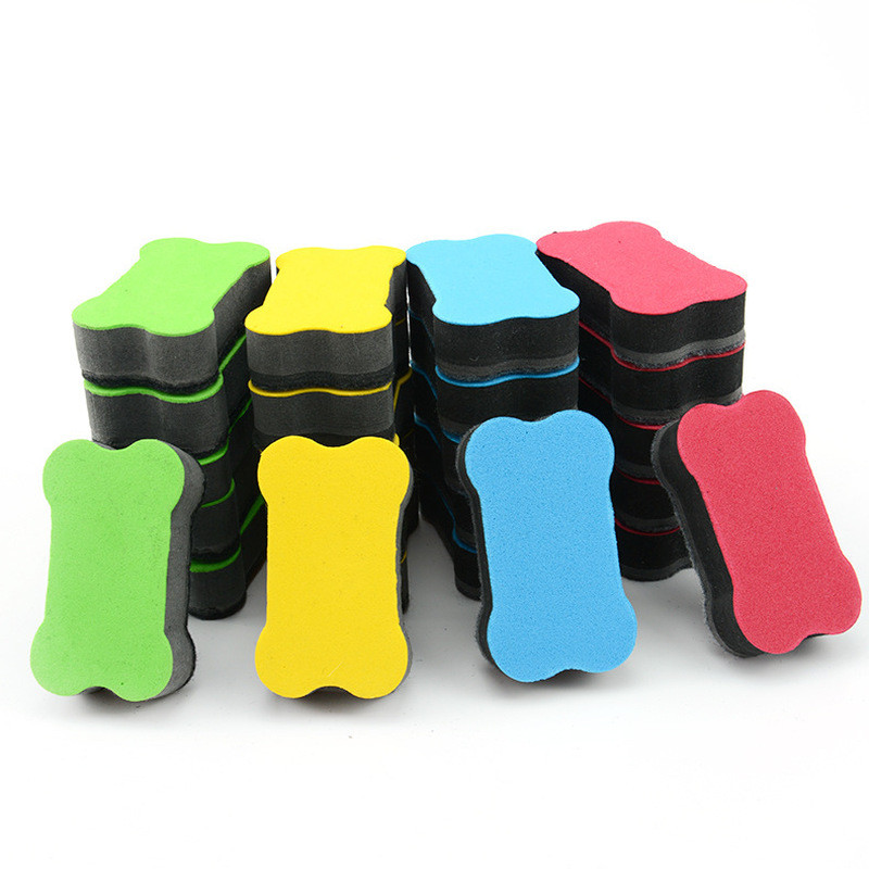 

4PCS/LOT Magnetic White Board Eraser School Office Whiteboard Eraser Accessories School Supplies Random Color Diary Stationery