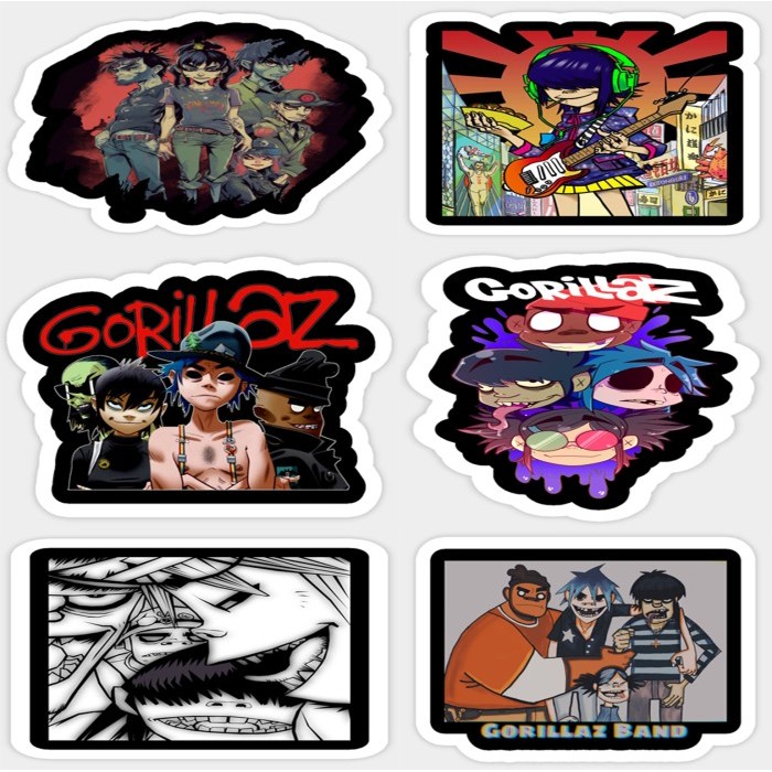 

DL25 Sticker Band Gorillaz