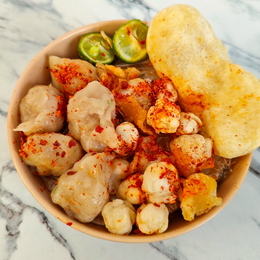 

baso aci tulang rangu mini enak khas Baso Aci Slebew