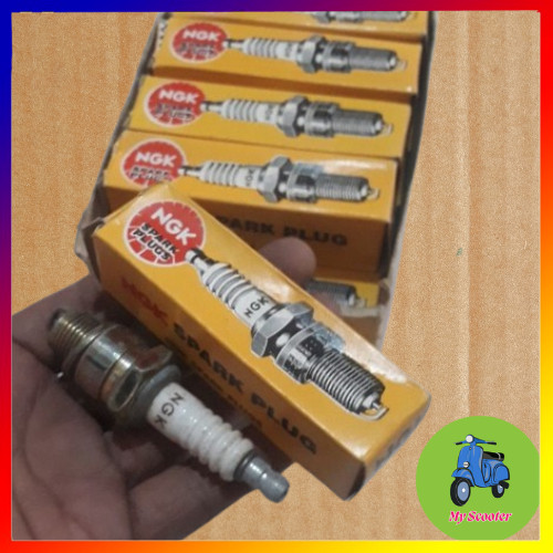 Busi NGK NOS BP7HS Drat Pendek Vespa Yamaha RX King Api Stabil Presisi Cocok Harian & Koleksi Lawas