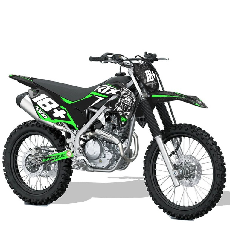 Decal klx 230 fullbody bisa ganti warna bebas design stiker klx230r