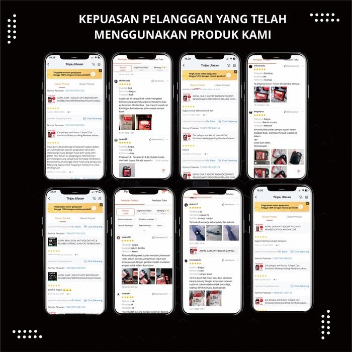 Terlaris - Aspal Cair Anti  Bocor-Aspal Emulsion 5 kg-Cat pelapis anti bocor