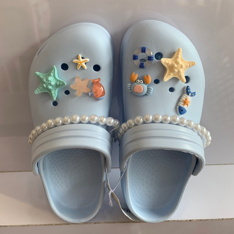 MINISO Ocean Beaded Clogs Sandal Slipper Slip On