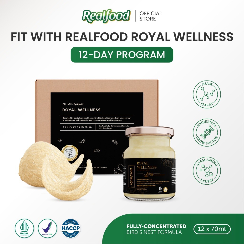 

Realfood Royal Wellness Sarang Burung Walet Imunitas Tinggi