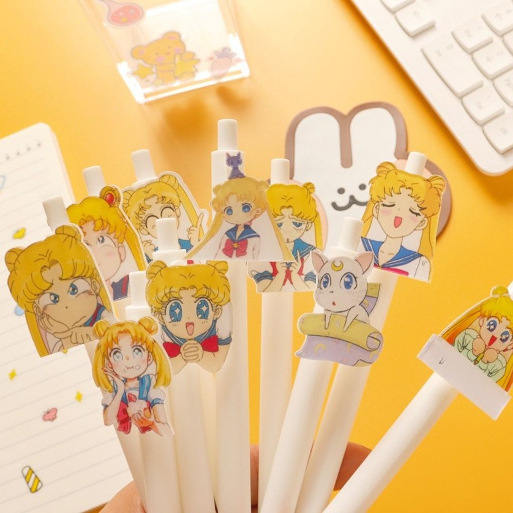 

[doodledreams] Pulpen Gel Sailormoon 1 PCS / Puplen Tinta Hitam / Cute Pen / Alat Tulis Sekolah