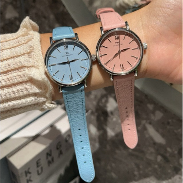 Pre order 2 minggu IWC women’s watch jam tangan wanita jam tangan kulit jam tangan rantai fashion wa