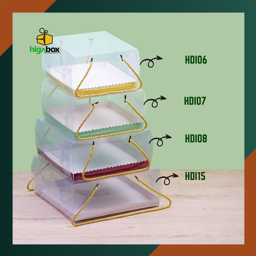 

Kotak Mika Tali / Box Mika Transparan / Mika Kue / Kotak Mika Transparan / Box Hampers / Box Mika Tali / Box Kue Natal / Box Cake Handle Tali / Box Mika Handle / Box Kue Mika transparan CNY / Gift Chinese New Year / Box Sincia | HD05P-A - HDI015