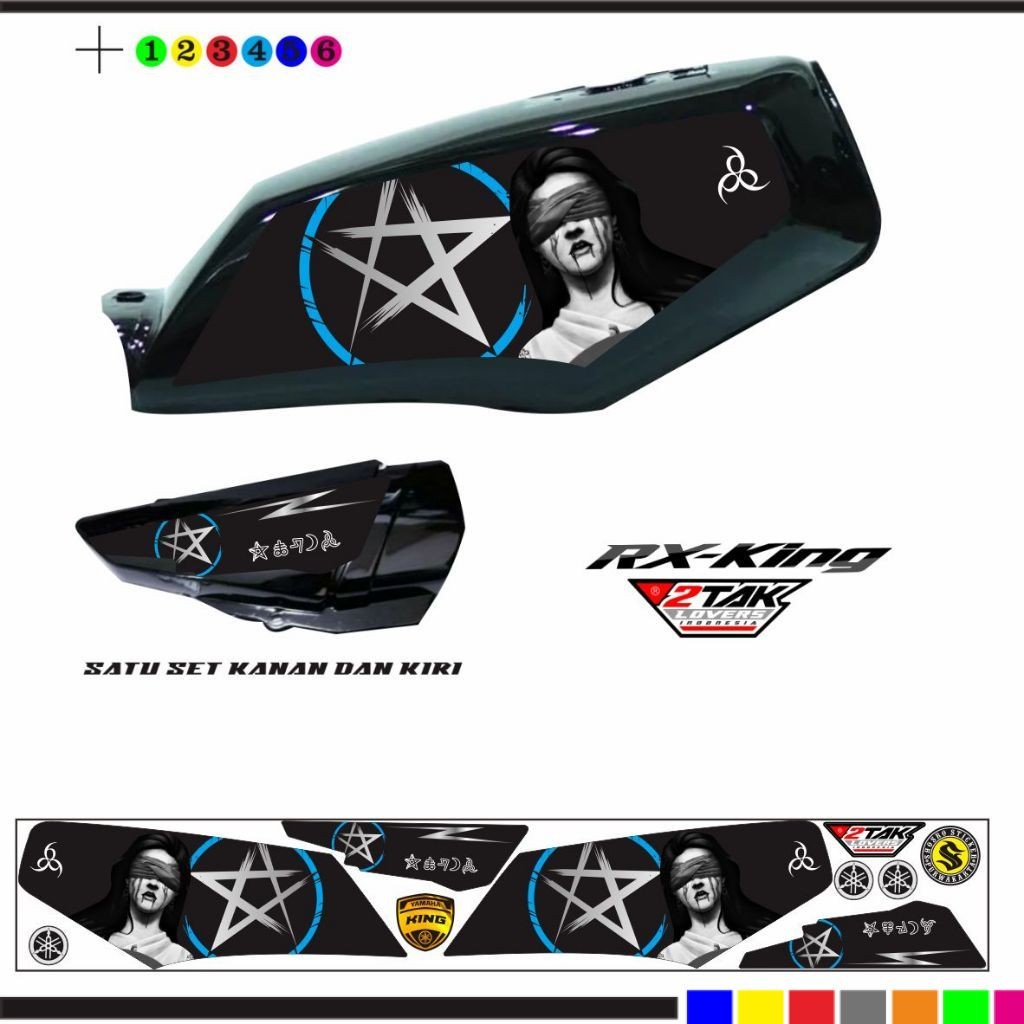 STIKER RX KING / STRIPING MOTOR RX KING VARIASI SIMPLE