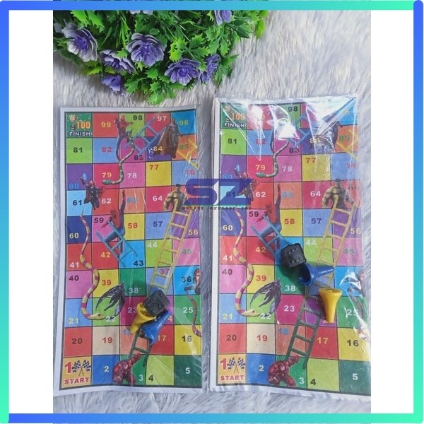 nostalgia ular tangga mainan jadul board game mainan keluarga