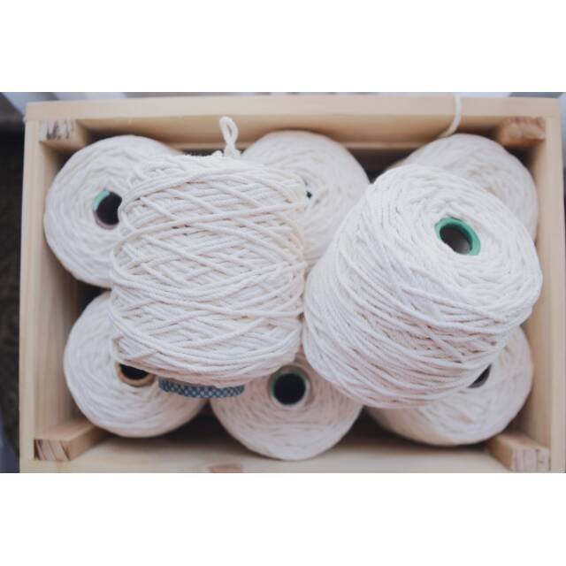 Tali Katun / Benang Macrame / Tali macrame / benang macrame / cutton rope 4mm beige