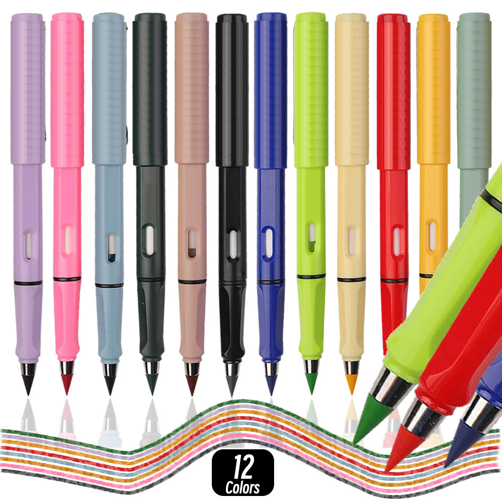 

1/10Pcs Unlimited Eternal Pencil No Ink Write Fountain Pen Pencil for Writing Art Sketch Painting Kids Gifts Kawaii Stationery